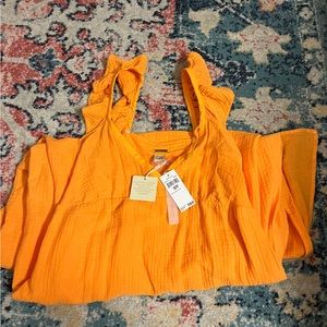 Magaschoni Turmeric Cotton Summer Dress - Size XS